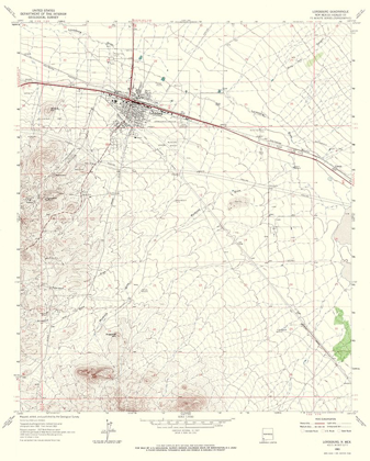 Picture of LORDSBURG NEW MEXICO QUAD - USGS 1963