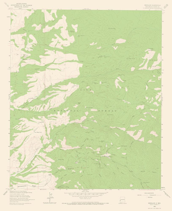 Picture of MOGOLLON NEW MEXICO QUAD - USGS 1963