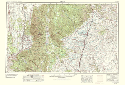 Picture of RATON COLORADO NEW MEXICO SHEET - USGS 1977