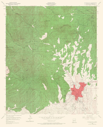 Picture of SILVER CITY NEW MEXICO QUAD - USGS 1950