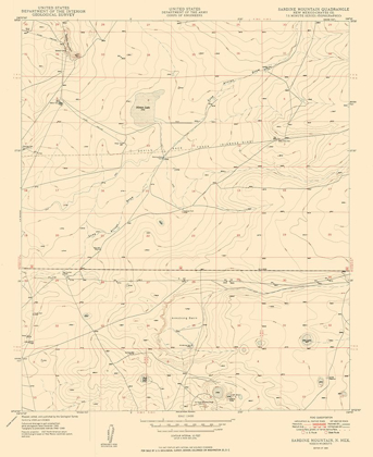 Picture of SARDINE MOUNTAIN NEW MEXICO QUAD - USGS 1949