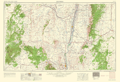 Picture of SOCORRO NEW MEXICO QUAD - USGS 1962