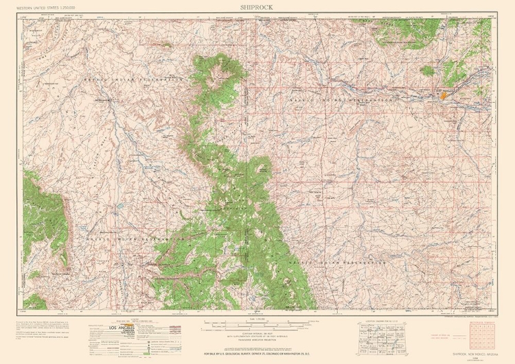 Picture of SHIPROCK NEW MEXICO QUAD - USGS 1963