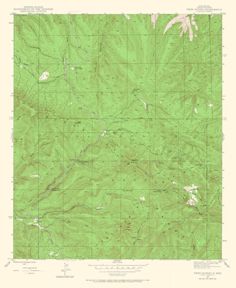 Picture of TWIN SISTERS NEW MEXICO QUAD - USGS 1947