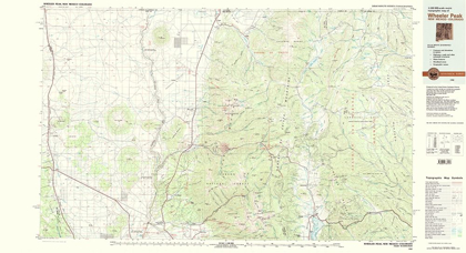 Picture of WHEELER PEAK NEW MEXICO COLORADO QUAD - USGS 1982