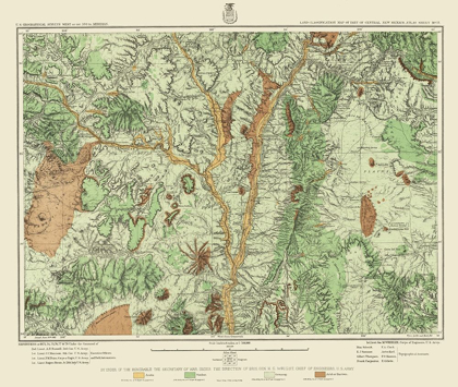 Picture of CENTRAL NEW MEXICO LAND CLASSIFICATION SHEET