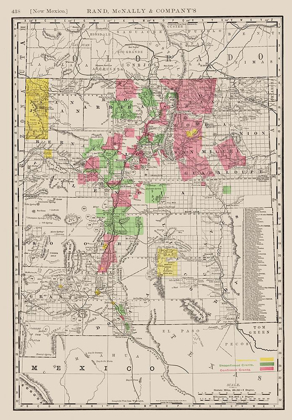 Picture of NEW MEXICO - RAND MCNALLY 1897