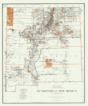 Picture of NEW MEXICO - ROESER 1879