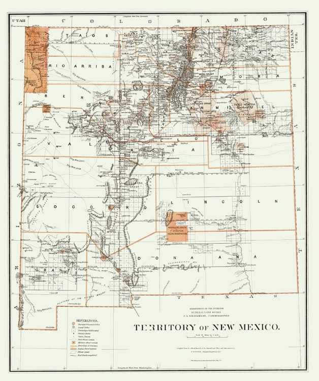 Picture of NEW MEXICO - ROESER 1879