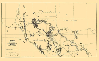 Picture of NEW MEXICO ROUTE - MOORE 1869