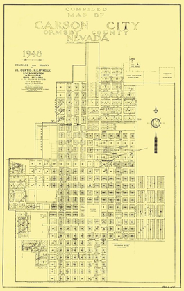 Picture of CARSON CITY NEVADA PLAT - CURTIS 1948