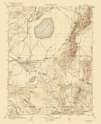 Picture of CARSON SINK NEVADA QUAD - USGS 1910