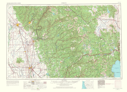 Picture of CHICO CALIFORNIA NEVADA QUAD - USGS 1967