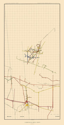 Picture of COMSTOCK MINE NUMBER TWO NEVADA - BECKER 1882
