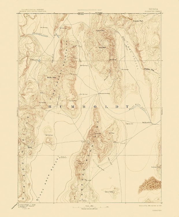 Picture of DISASTER NEVADA SHEET - USGS 1893
