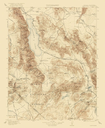 Picture of HAWTHORNE CALIFORNIA NEVADA QUAD - USGS 1911