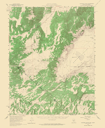 Picture of HUNTOON VALLEY NEVADA CALIFORNIA QUAD - USGS 1958