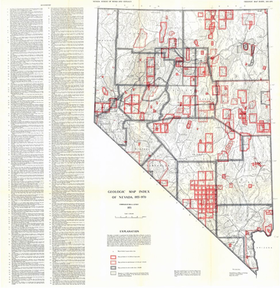 Picture of GEOLOGIC INDEX NEVADA MINES - LUTSEY 1955
