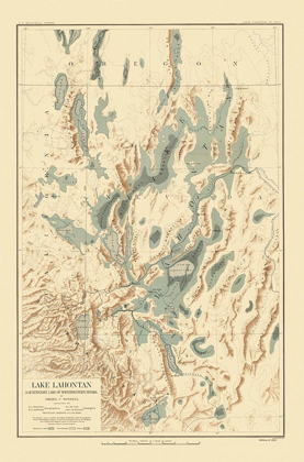 Picture of LAKE LAHONTAN NEVADA CALIFORNIA - BIEN 1892