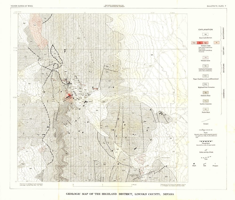 Picture of HIGHLAND DISTRICT LINCOLN COUNTY NV MINES