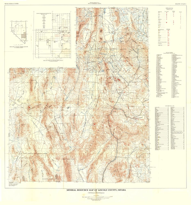 Picture of LINCOLN COUNTY MINERALS NEVADA MINES - TSCHANZ