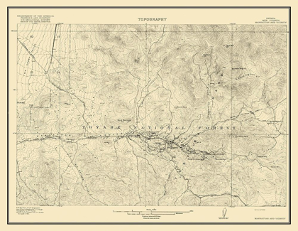 Picture of MANHATTAN VICINITY NEVADA - USGS 1916