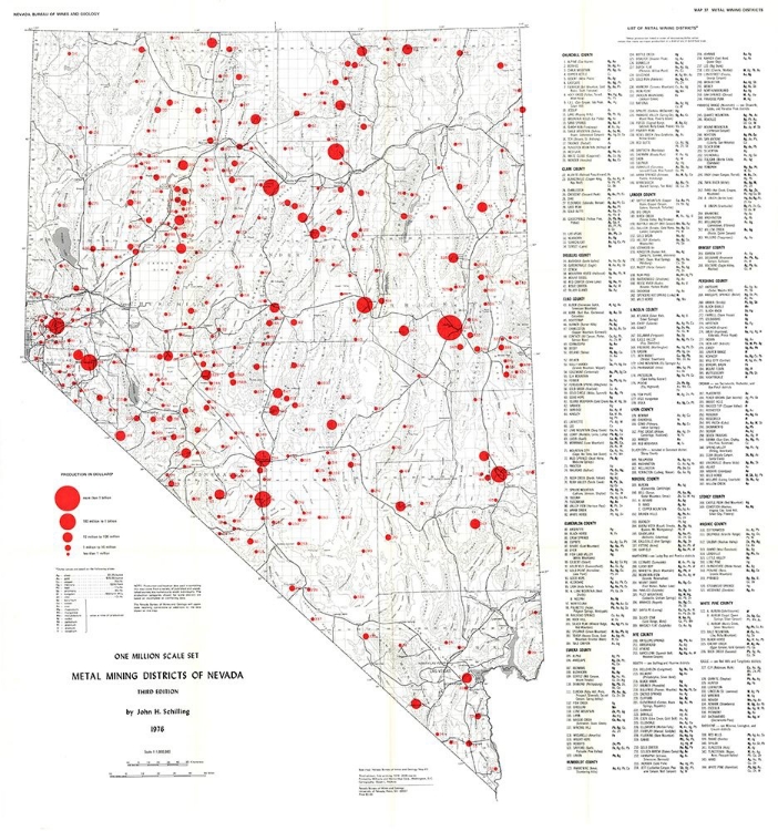 Picture of METAL MINING DISTRICTS NEVADA MINES