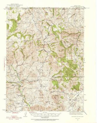 Picture of MOUNTAIN CITY NEVADA IDAHO QUAD - USGS 1936