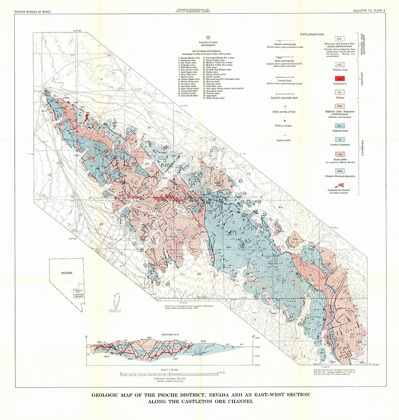 Picture of PIOCHE DISTRICT CASTLETON ORE CHANNEL NV MINES