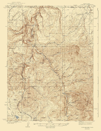 Picture of ROWLAND NEVADA IDAHO QUAD - USGS 1940