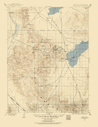 Picture of SILVER PEAK NEVADA QUAD - USGS 1900