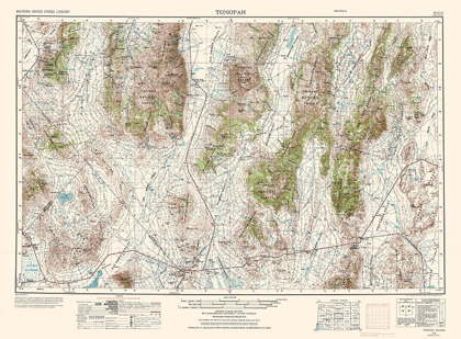 Picture of TONOPAH NEVADA QUAD - USGS 1956