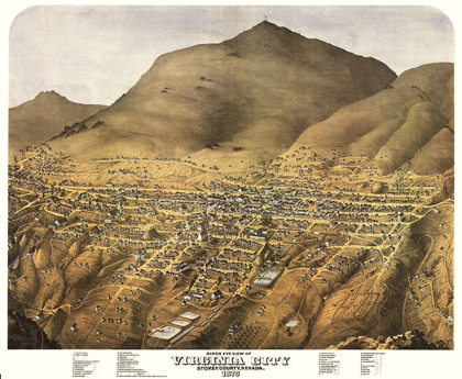 Picture of VIRGINIA CITY NEVADA - KOCH 1875