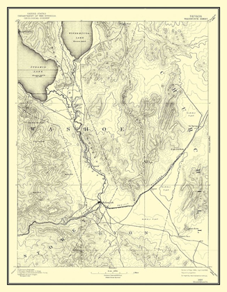 Picture of WADSWORTH NEVADA SHEET - USGS 1894