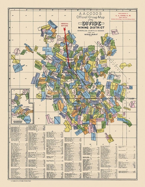 Picture of DIVIDE MINING DISTRICT LANDOWNER NEVADA - CODD