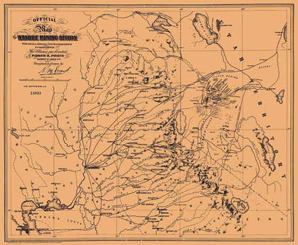 Picture of WASHOE MINING REGION CALIFORNIA - PIERCE 1860