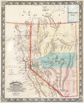 Picture of NEVADA - RAND MCNALLY 1897