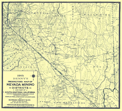Picture of PROSPECTORS MINING DISTRICT NEVADA - DENNY 1905
