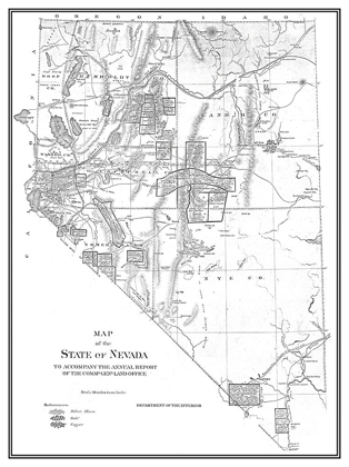 Picture of NEVADA - DEPT OF INTERIOR 1866