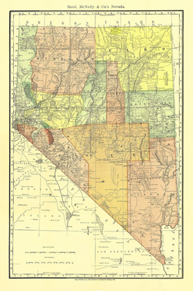 Picture of NEVADA - RAND MCNALLY 1893