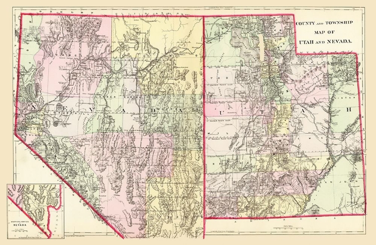 Picture of NEVADA, UTAH - MITCHELL 1890