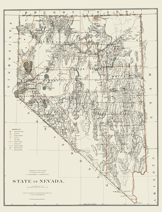 Picture of NEVADA - USGLO 1879