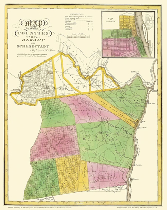 Picture of ALBANY  SCHENECTADY NEW YORK - BURR 1829