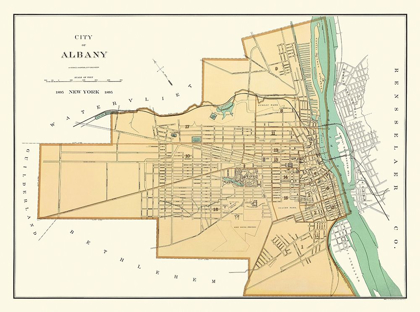 Picture of ALBANY NEW YORK - ANDREWS 1895