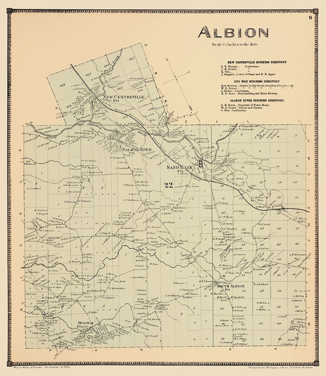 Picture of ALBION NEW YORK LANDOWNER - STONE 1867