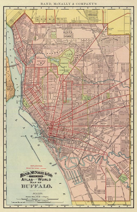 Picture of BUFFALO NEW YORK - RAND MCNALLY 1892