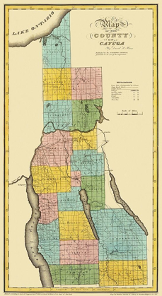 Picture of CAYUGA NEW YORK LANDOWNER - BURR 1829