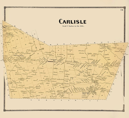 Picture of CARLISLE NEW YORK LANDOWNER - BEERS 1866
