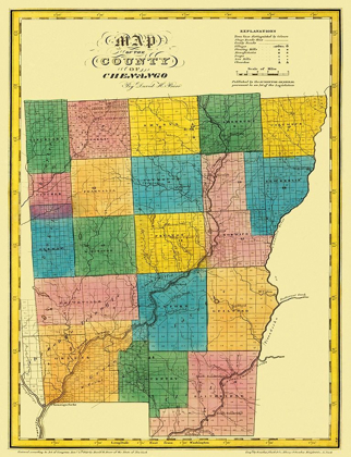 Picture of CHENANGO NEW YORK LANDOWNER - BURR 1829