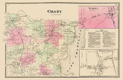 Picture of CHAZY NEW YORK LANDOWNER - BEERS 1869